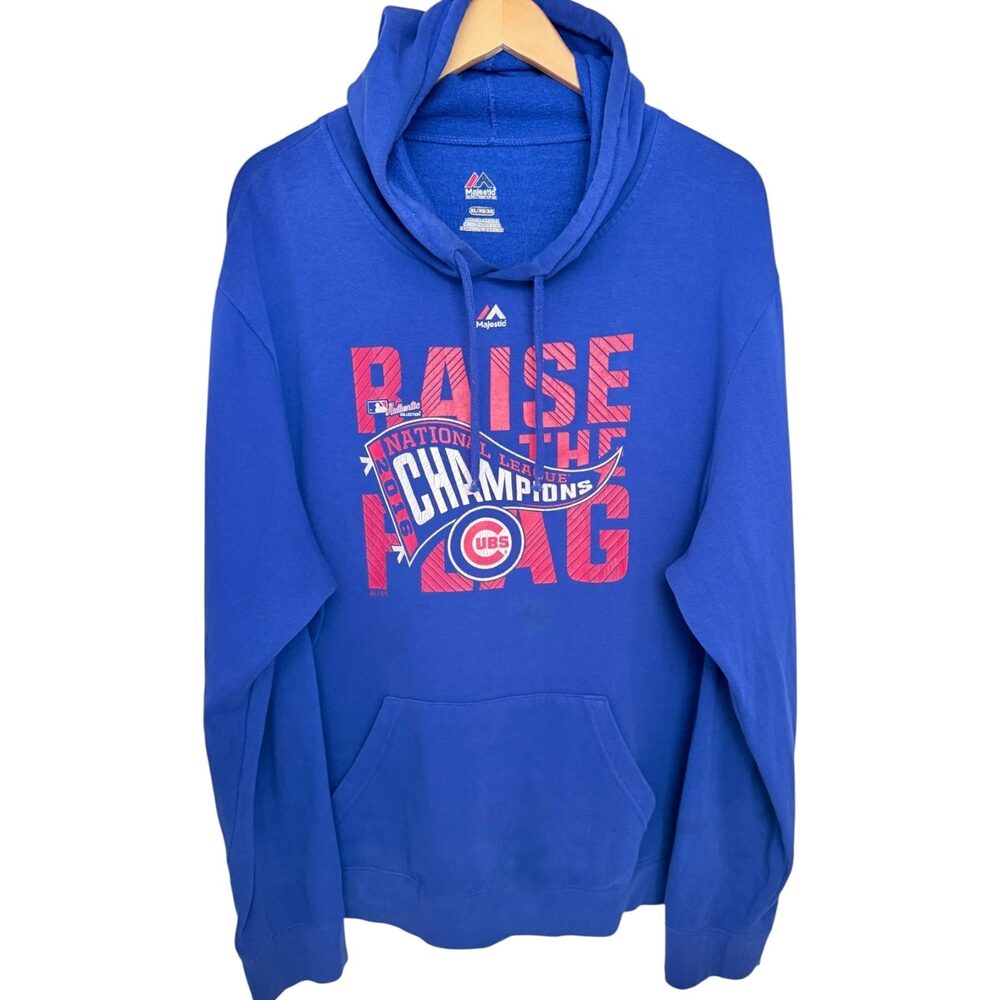 Chicago Cubs MLB 2016 National League Champions Majestic Hoodie Men's Extra